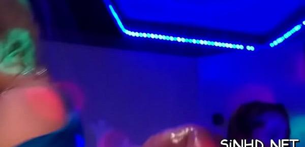 Seductive and moist partying